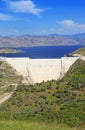 Modern dam in Turkey Royalty Free Stock Photo