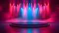 Modern dance stage light background with spotlight illuminated for modern dance production stage. Royalty Free Stock Photo