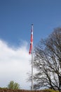 The modern Danish Hannerup Church in Denmark