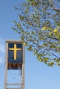 The modern Danish Hannerup Church in Denmark