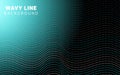 Modern dark abstract wavy line background