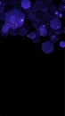 Modern dark background with hexagons for mobile app. Modern dark abstract vector texture. Hexagon pattern. Gradient web Royalty Free Stock Photo