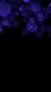 Modern dark background with hexagons for mobile app. Modern dark abstract vector texture. Hexagon pattern. Gradient web Royalty Free Stock Photo