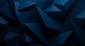 Modern Dark Cobalt Blue Abstract Texture with Sharp Angles Royalty Free Stock Photo