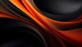 Modern dark red and orange black abstract 3D wave technology background Royalty Free Stock Photo