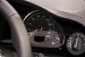 Modern dashboard on super fast car Royalty Free Stock Photo