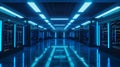 Modern Data Center with Advanced Technology, Generative AI Royalty Free Stock Photo