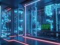 Modern data center with advanced technology Royalty Free Stock Photo