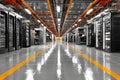 Modern Data Center Infrastructure with High-Performance Server Racks for Technology and IT Solutions Generative AI Royalty Free Stock Photo