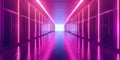Modern data center with secure server racks backup solutions and AI technology for enhanced data Royalty Free Stock Photo