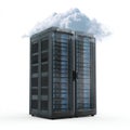 Modern Data Center Server Rack With Cloud Computing Concept Royalty Free Stock Photo