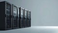 Modern Data Center Server Racks for Cloud Computing Royalty Free Stock Photo