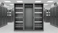 Modern Data Center with Server Racks and Cooling Systems Royalty Free Stock Photo
