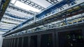Modern Data Center with Server Racks and Network Cabling Royalty Free Stock Photo