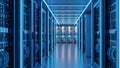 Data Center Server Room Modern Network and Computing Technology Royalty Free Stock Photo