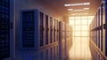 Server Room Data Center Network Infrastructure, IT Technology Royalty Free Stock Photo