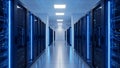 Data Center Server Room Modern IT Infrastructure, Hosting Royalty Free Stock Photo