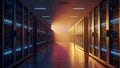 Data Center Server Room Network Infrastructure, Cloud Computing Royalty Free Stock Photo
