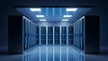 Data Center Servers Modern Server Room, Cloud Computing Royalty Free Stock Photo