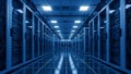 Data Center Server Room Modern Network and Hosting Facility Royalty Free Stock Photo
