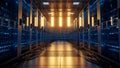 Data Center Server Room Hosting, Cloud Computing, IT Infrastructure Royalty Free Stock Photo