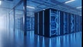 Data Center Server Room Modern Technology Infrastructure Royalty Free Stock Photo