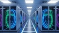 Data Center Servers Modern Cloud Computing Technology Royalty Free Stock Photo