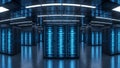 Data Center Server Room Modern IT Infrastructure, Cloud Computing Royalty Free Stock Photo