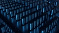 Modern Data Center Servers Racks, Blue LED Lights, Technology Infrastructure, Network Cloud Storage Royalty Free Stock Photo