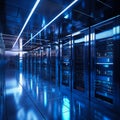 Modern Data Center with Servers