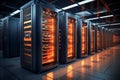 Modern Data Center with Servers