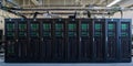 Modern Data Center with High-Performance Server Racks Installed Royalty Free Stock Photo