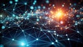 Modern Data Visualization Backgrounds Dark Abstract Designs Featuring Interconnected Dots and Lines Ideal for Digital