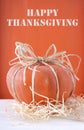 Modern decorated pumpkin centerpiece Royalty Free Stock Photo