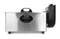 Modern deep fryer isolated on white. Kitchen device Royalty Free Stock Photo