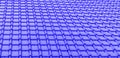 Modern deep neon blue glossy rooftop tiling texture background