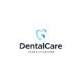 modern Dental Care dentist tooth logo design