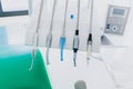 Modern dentistry main panel with dent tools Royalty Free Stock Photo
