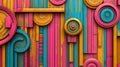 The modern design of Abstract Colorful Lines features diagonal streams of vibrant, multicolored lines creating a dynamic visual Royalty Free Stock Photo