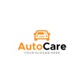 Modern design AUTO CARE protect car logo design