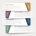 Modern design banners template infographic elements Royalty Free Stock Photo
