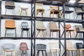Modern design chair show in exhibition room