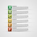 Modern design creative infographic with colorful labels. Royalty Free Stock Photo