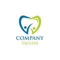 Modern design family dental Logo Concept Royalty Free Stock Photo