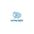 Modern design initial J COTTON SWEET logo design