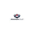 Modern design Mountain Cloud high logo design