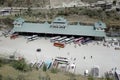 Modern design of Rampur Bus stand built in a Himalayan valley