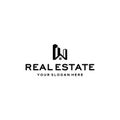 Modern design REAL ESTATE downtown logo design