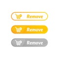 modern design of remove item button. online shop icon material Royalty Free Stock Photo