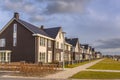 Modern design row houses Royalty Free Stock Photo